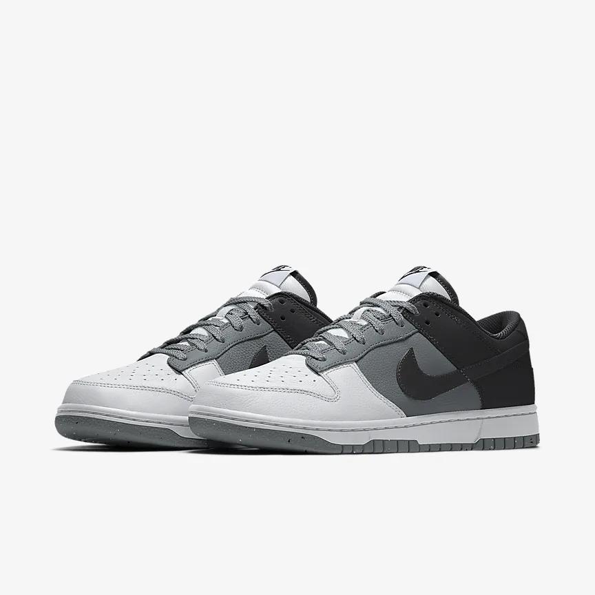 Giày Nike Dunk Low By You Nữ Đen Xám